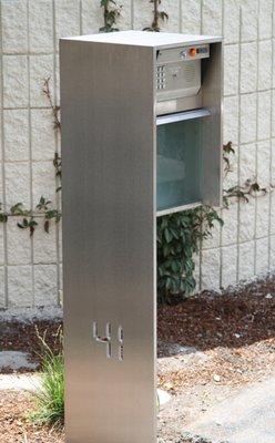 Contemporary Call Box and Mailbox