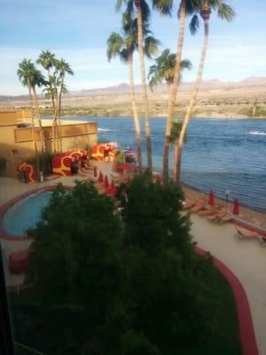 Pool view and river view