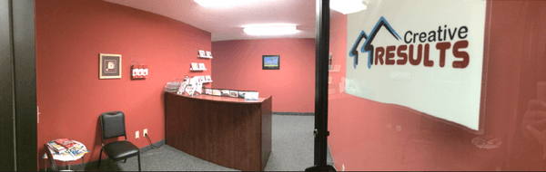 Small panoramic view of front desk.