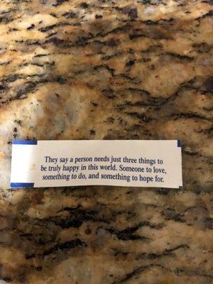 One of the longer fortunes, but a good one.