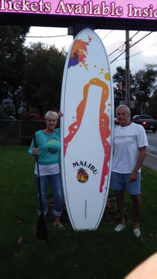 We love Malibu Rum and we would love to give this board the home it deserves in Middletown R.I. @ Third Beach