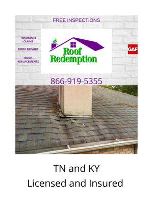 We fix your roof in TN and KY.