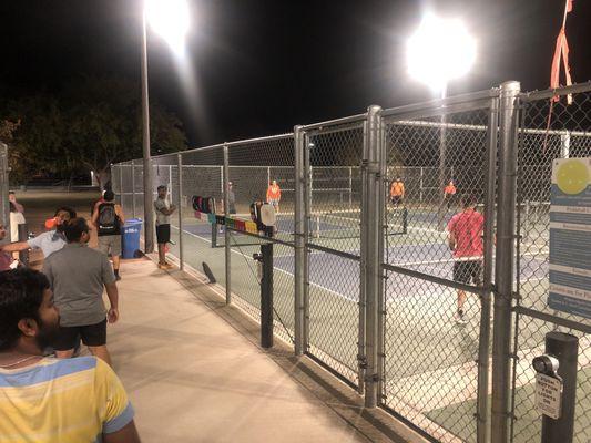 3 courts waiting