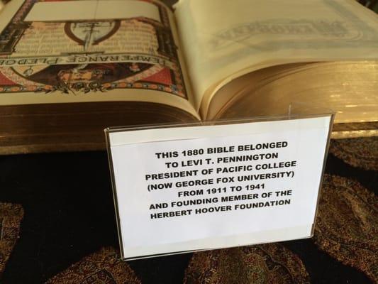 Bible on display.