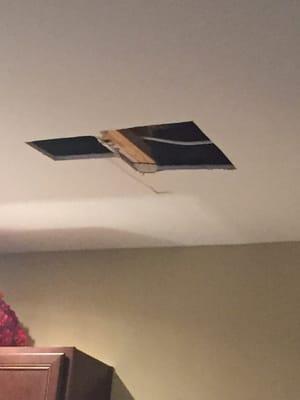 Hole in my kitchen ceiling