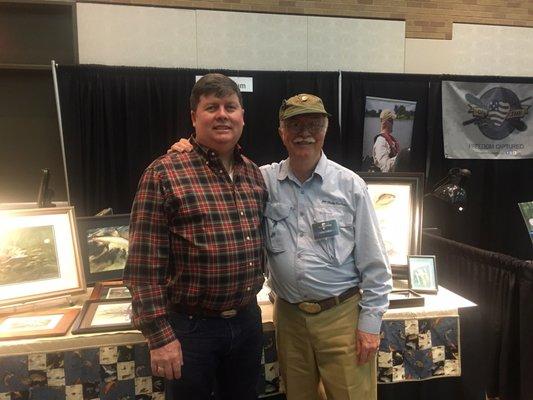 Getting a pic with a fly fishing legend, 'Fishy'!  What a great person!