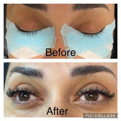 Beautiful natural lash extensions.