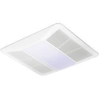 Bathroom exhaust fan with light