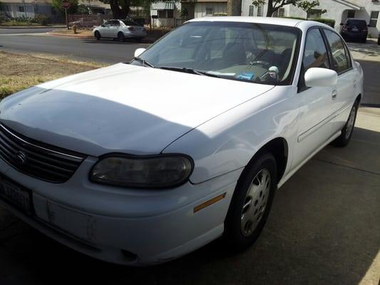 My Chevy Malibu that had to be towed