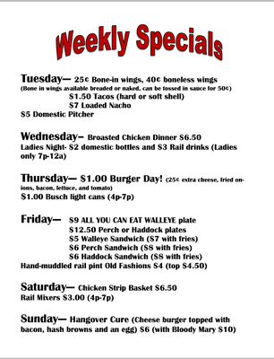 Weekly Specials