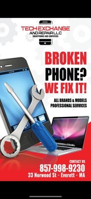 Come by with repairs we can make sure you leave with a proper working phone thank you