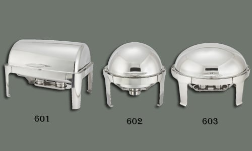 Stainless Steel Roll Top Chafing Dishes