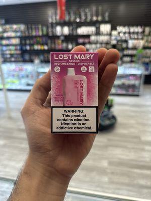 Lost marry disposable new flavors  Cherry banana duo ice