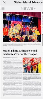 Staten Island Advance article