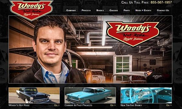 Web Design for Woody's Hot Rodz