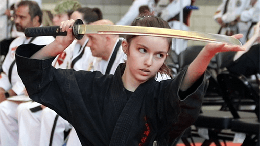 my daughter competing with her gumdo