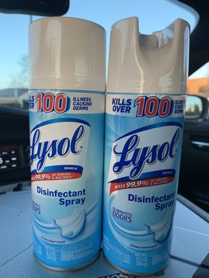 They actually have Lysol.