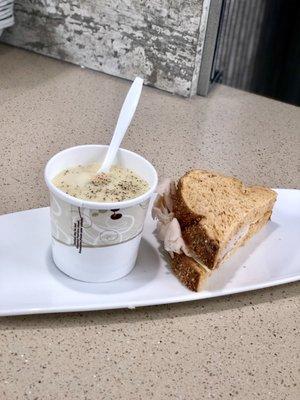 Soup and sandwich