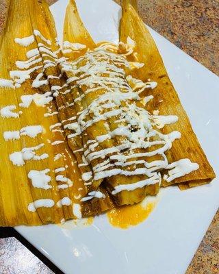 Tamales de pollo