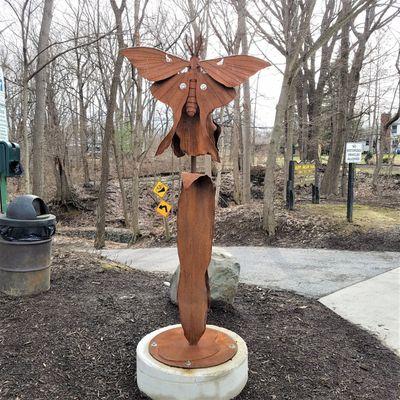 Harmony Afield - Indian Trail entrance by Bill Secunda 2019 - Luna Moth