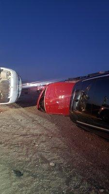 Car hauler rollover