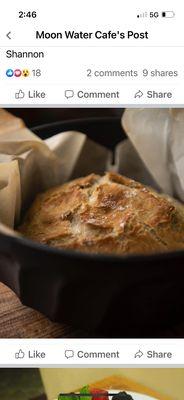 Some close ups on The fresh bread that Moon Water Cafe sells in Appleton, WI