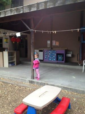 Entrance into the school from backyard