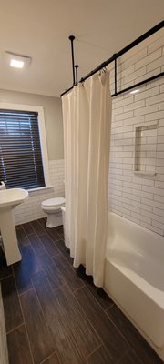 Full bathroom gut and remodel