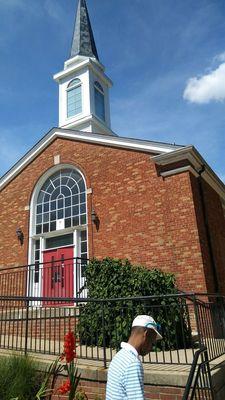 Front of Compton Heights Christian Church Summer 2017.