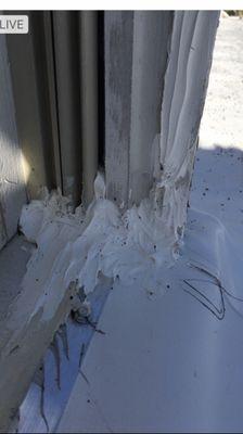 This is what I'm told is a caulking job!