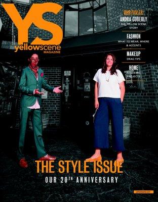 YS 20th Anniversary year features past staff. July Style Issue featuring Andra Coberly.