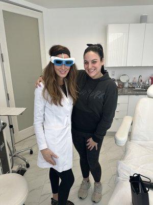 The amazing Shea and I immediately following my treatment