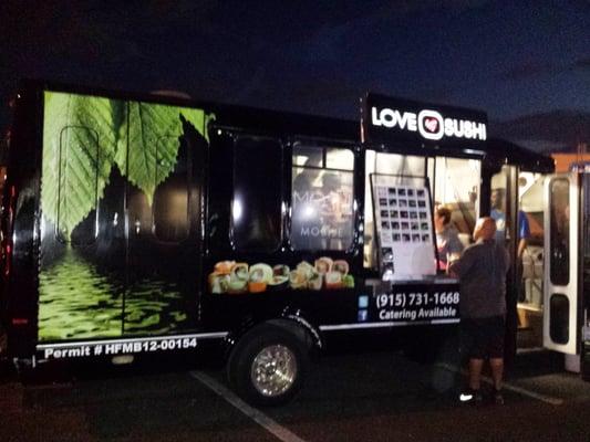 Look for this truck! No, they're not called Love Sushi, that's just their motto.