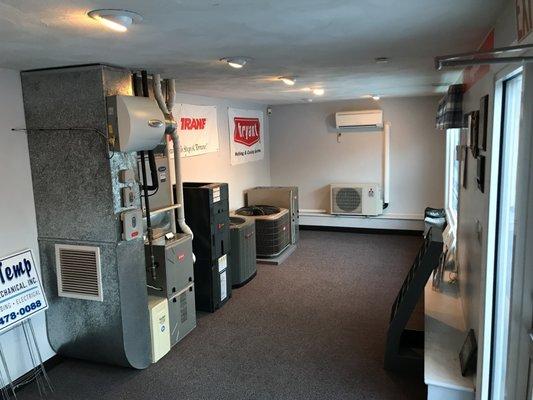 The Milford areas first HVAC showroom.