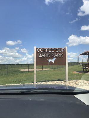 Coffee cup bark park!