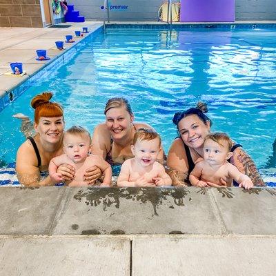 Swimming is more fun with friends!