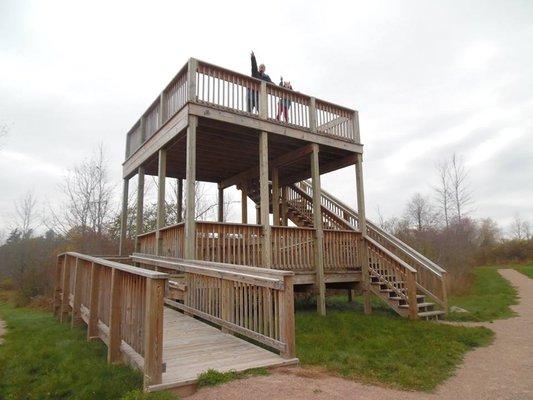 The observation deck.