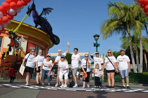 UUCA Team at AIDS Walk at Disneyland, 2013