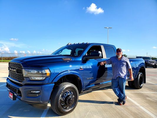 Loving my new 2021 Dodge Ram 3500 4x4 Limited from Nyle Maxwell Dodge in Castroville,  Tx