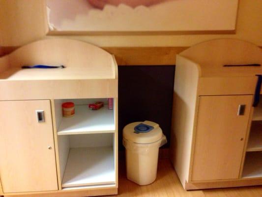 Double changing table in the another's room!