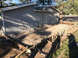 Prep for a sunroom pad