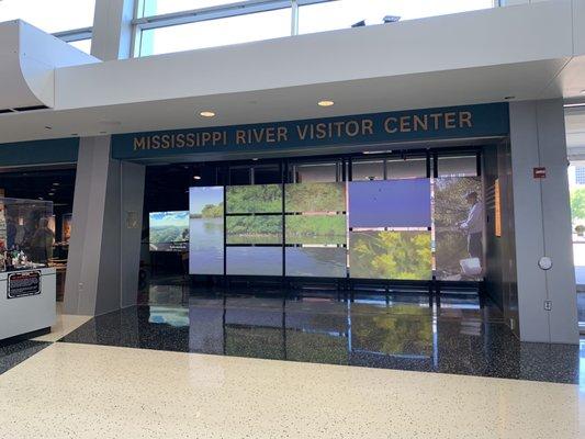 Inside the science museum, the visitor center is in the lobby.