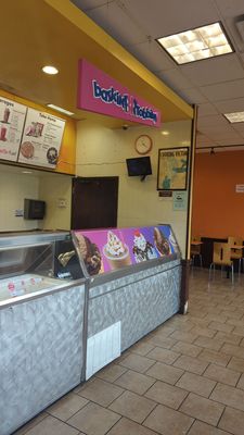 They serve Baskin Robbins too!