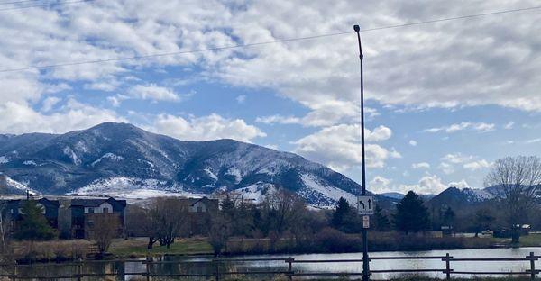 The view of the Bridgers.