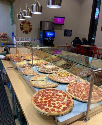 Pizza slice showcase