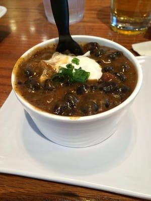 Black bean soup.  Delicious.