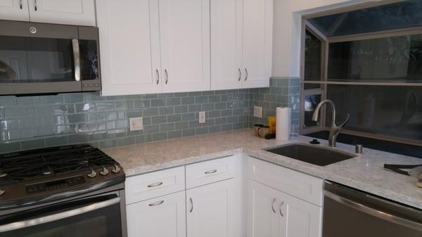 White Shaker goes great with my quartz countertops