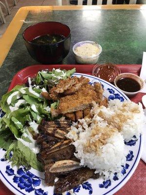 Chicken Katsu and kalbi