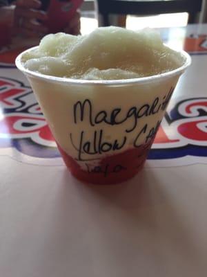 Margarita Ice, Yellow Cake Ice Cream, Texas Sunset Ice. Delish!