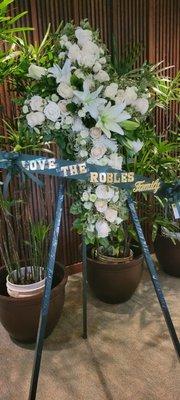 Funeral Cross Floral Arrangement